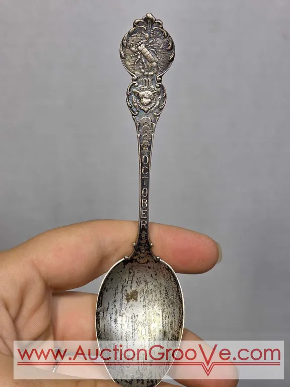 Sterling Silver October Scorpio Spoon. 14g. LR