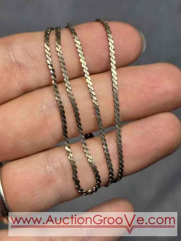 16" Sterling Silver Chain. JB