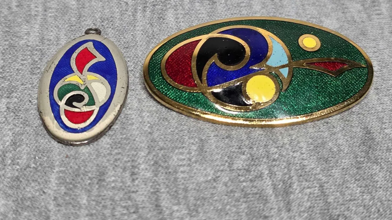 Pin and Pendant. JB