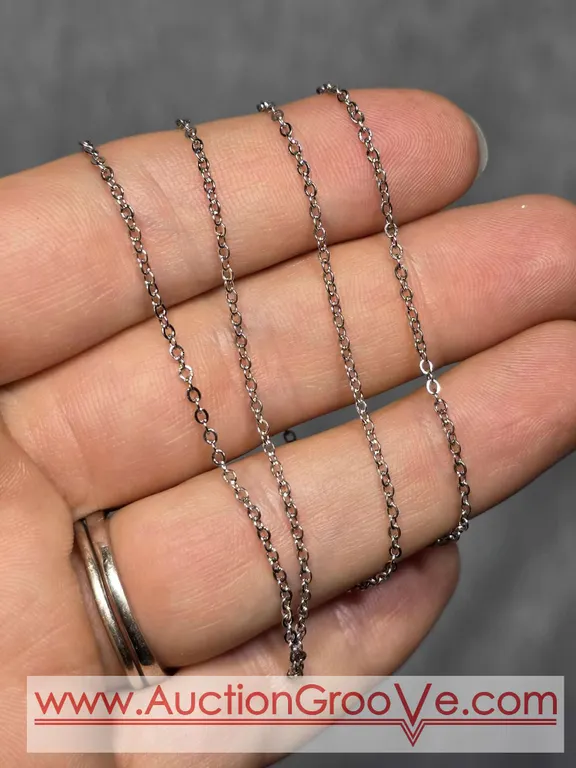 18" Sterling Silver Chain. JB