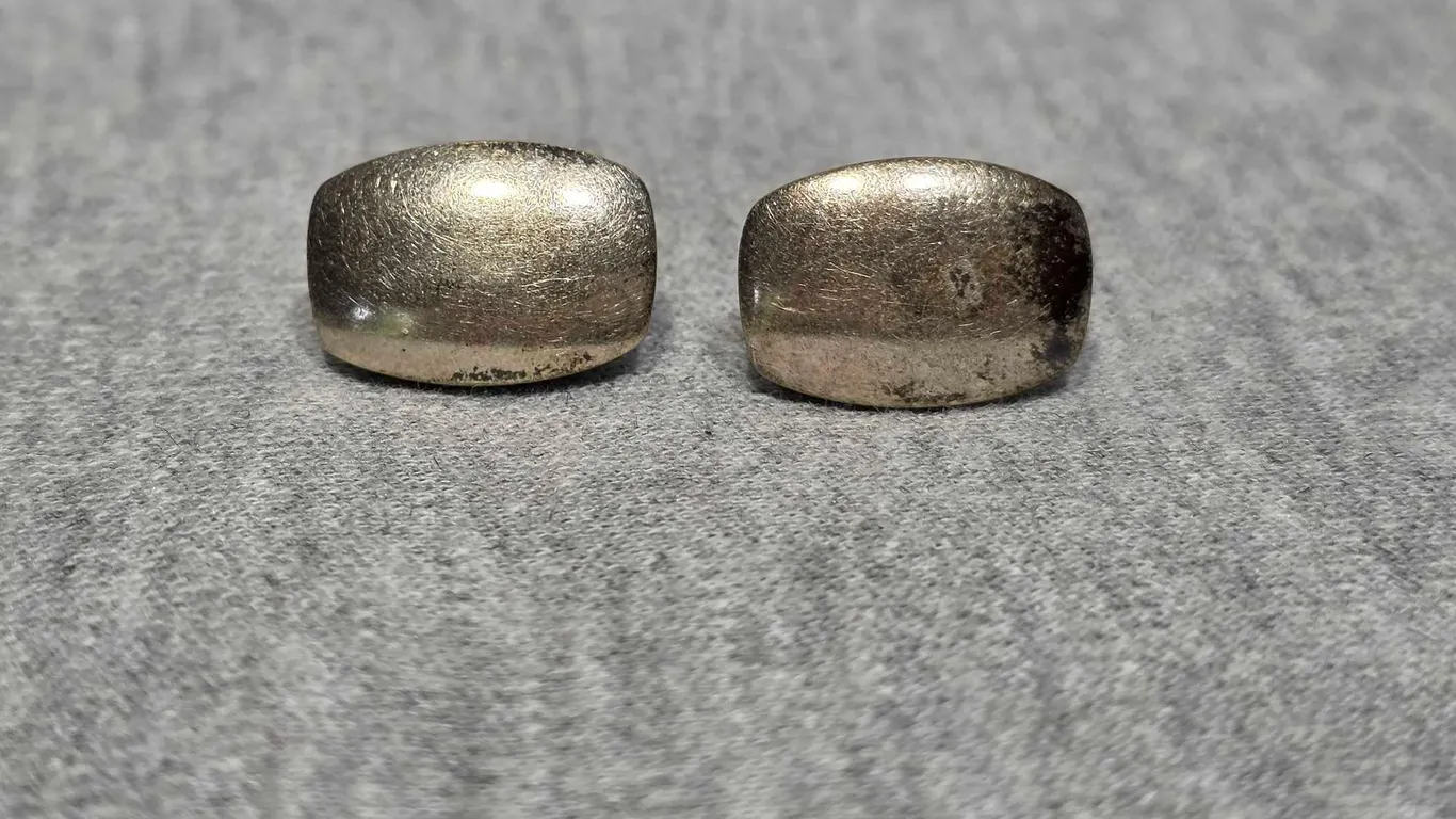 Clip on Sterling Silver Earrings. JB