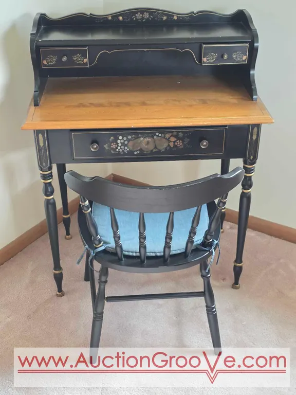 Ethan Allen Hitchcock-Style Writing Desk. 32 x 18 x 40. *you must bring adequate help to remove and load. Located on main floor. Br1