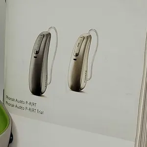 PHONAK AUDEO P Hearing Aids. I plugged them in charged them up and they seem to work. Includes Charging Case, Charger with cable, Instruction Manual a
