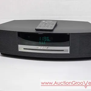 BOSE Wave Music System. Model AWRCC1. CD, Radio, AUX. Works as it should. The screen has a scuff mark on it, iI tried cleaning it but it did not come 