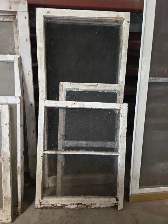 Qty 6 antique window screens