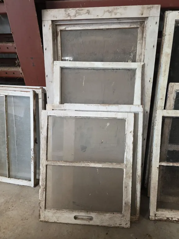 Qty 5 antique food frame windows