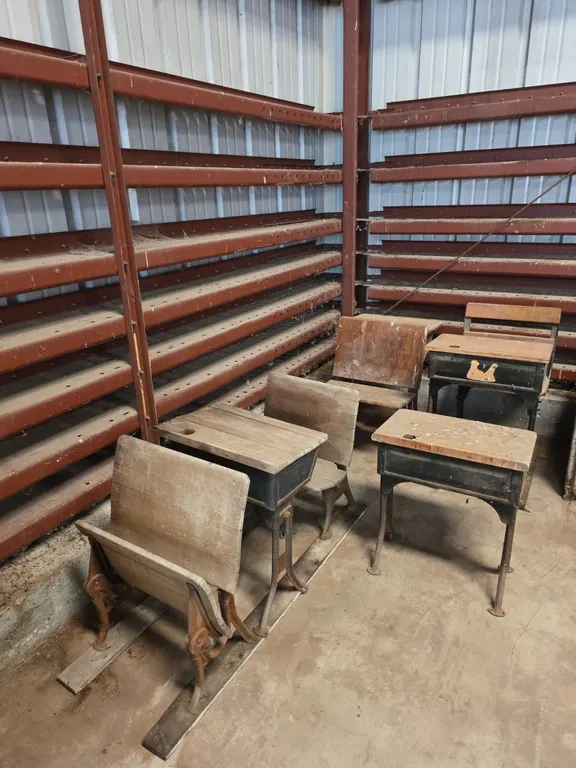4 Antique school desks
