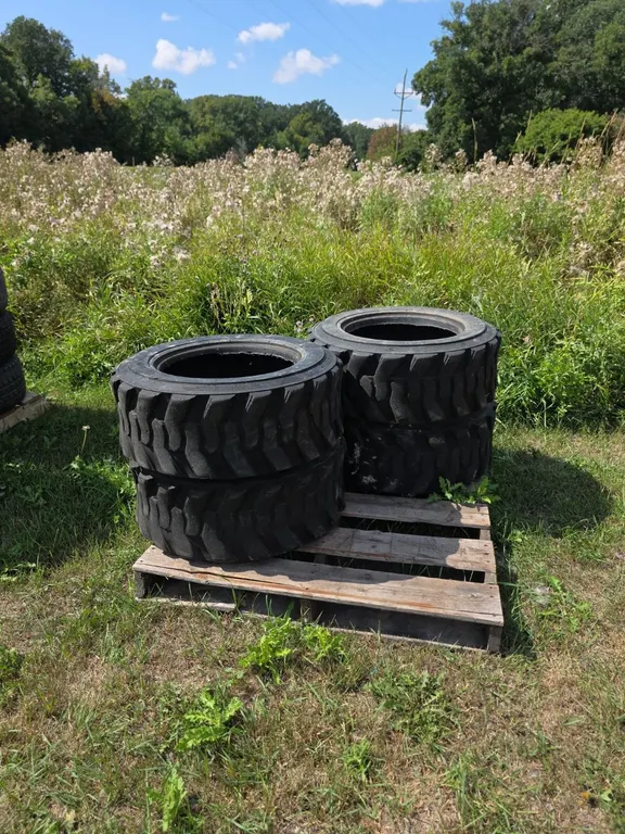 Qty 4 10-16.5 used skid steer