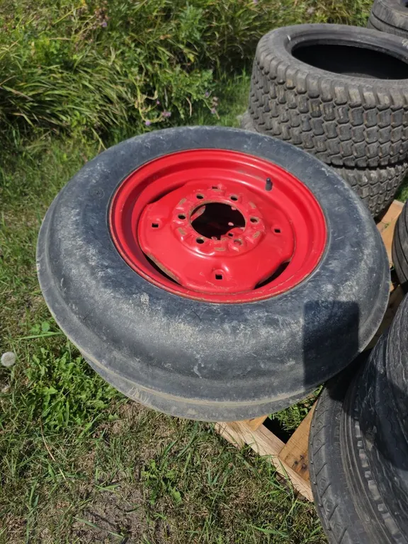 Qty 2 single rib 6.00-16 tires on 6 bolt