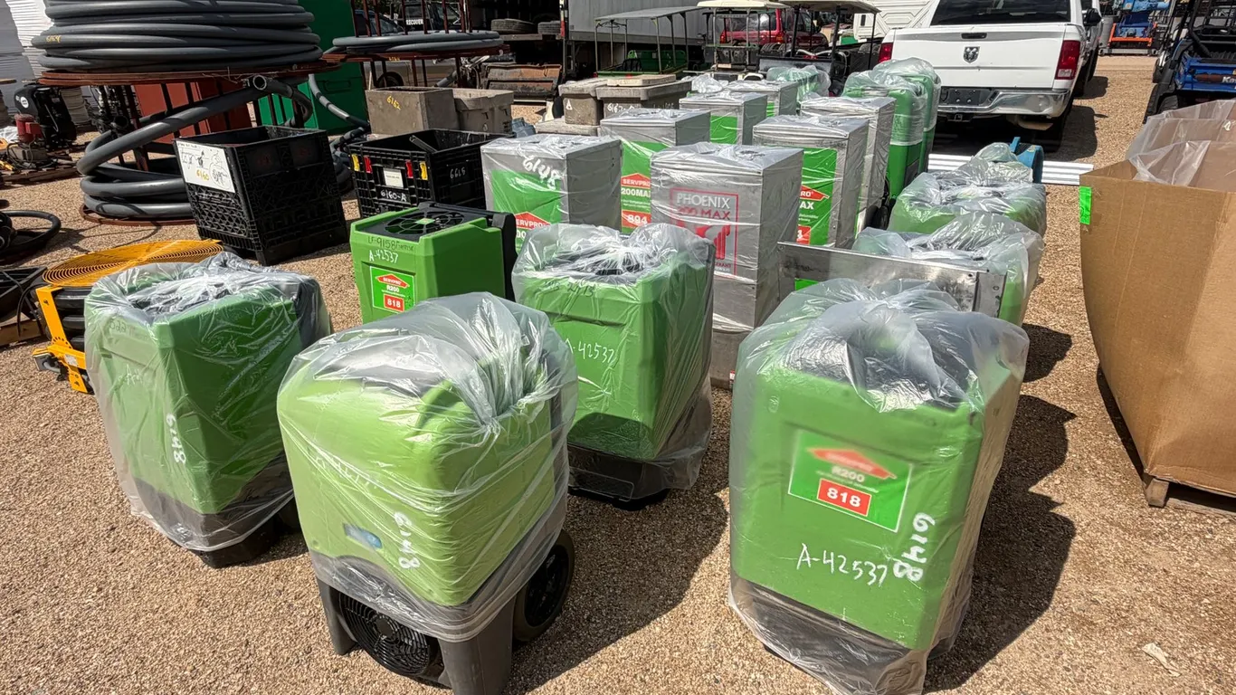 SERVEPRO AND DRIEAZ DEHUMIDIFIERS