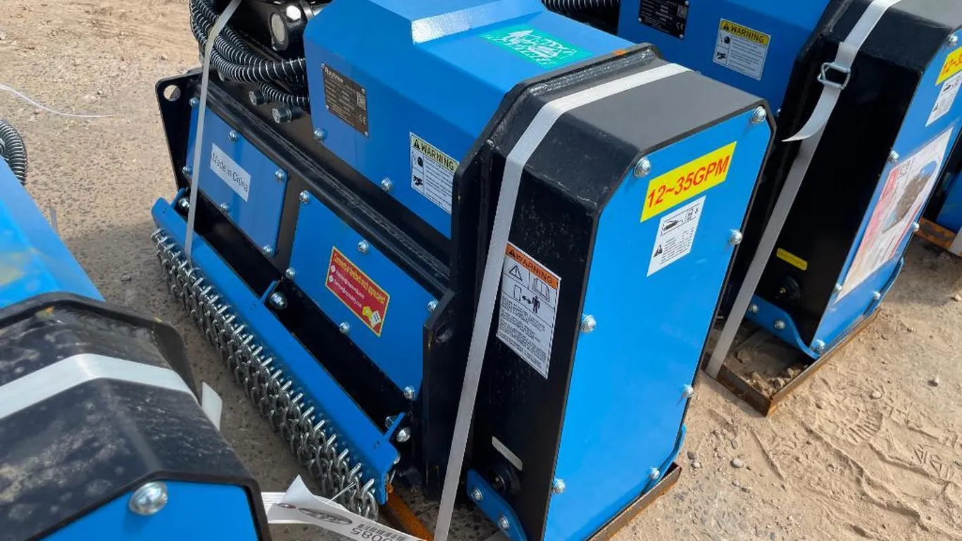 Excavator Mulcher - Blue
