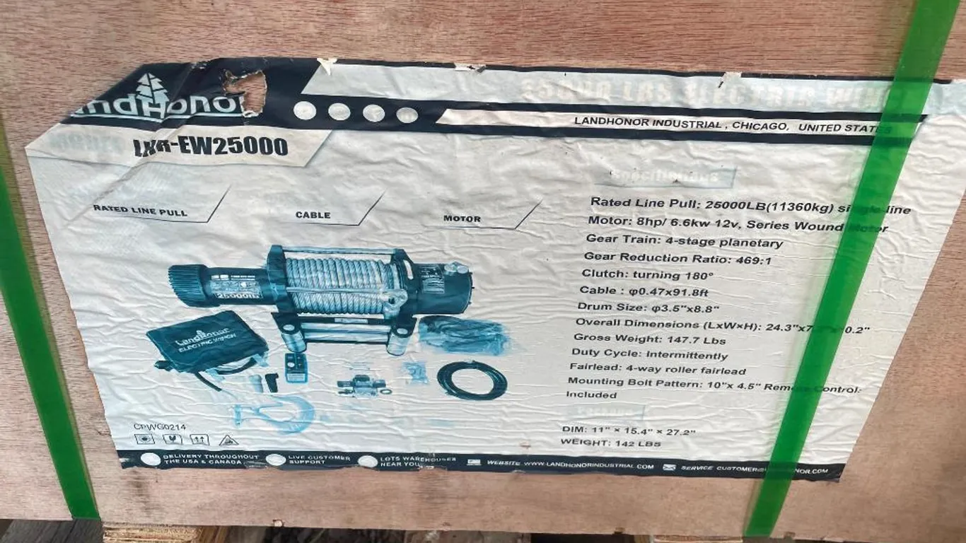 25000lb Electric Winch