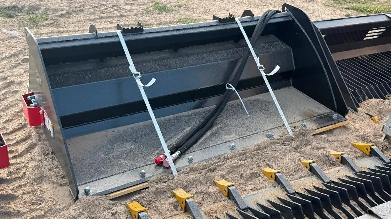 Skidsteer 72'' Power Rake Bucket