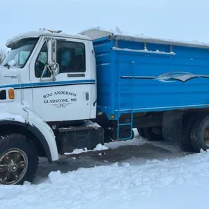 1997 Ford Louisville tag axle grain truck, 104,671 showing, Safetied, VIN: 1FDYW86E4VVA30868, Owner: Larry E Houck, Seller: Fraser Auction
