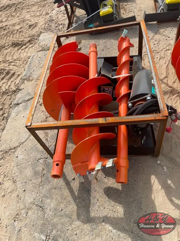Skidsteer Auger & 3 Auger Bits