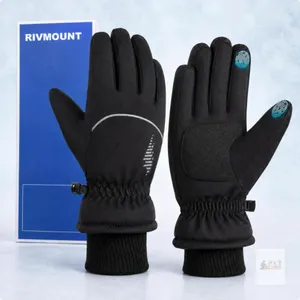 NEW Large Rivmount Waterproof Thermal Touchscreen Winter Gloves – Black