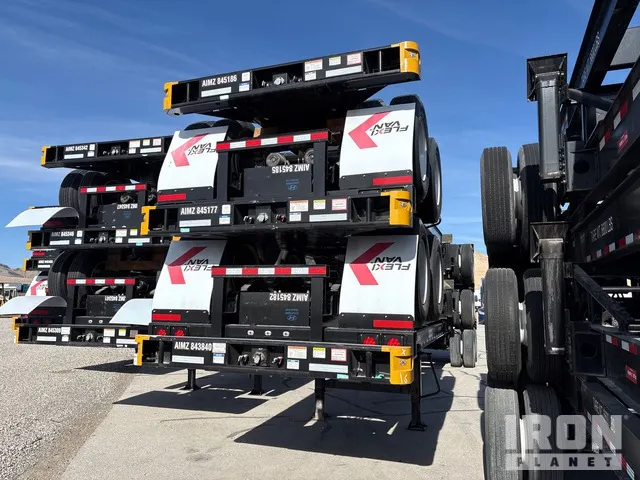 Quantity of (5) 2023 Hyundai CGN40-843 40 ft T/A Container Trailers (Unused)