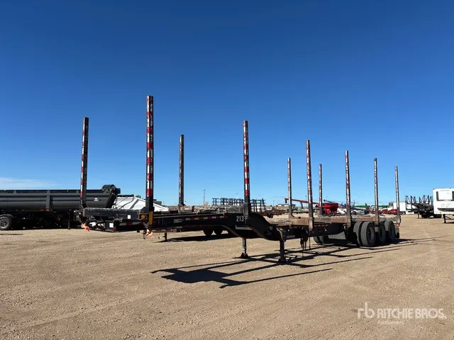 2018 Doepker 53 ft Tri/A Hayrack Log Trailer