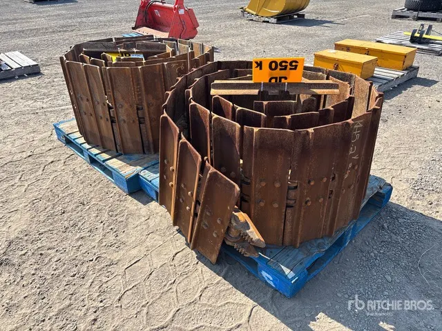 Quantity of (2) Steel Tracks - Fits John Deere 550k