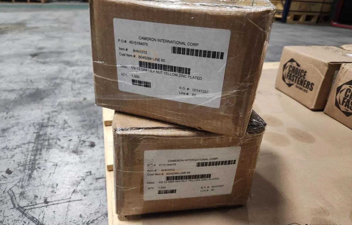(2000) Choice Fasteners 1/2-13 Grade 8 Hex Nuts
UNRESERVED