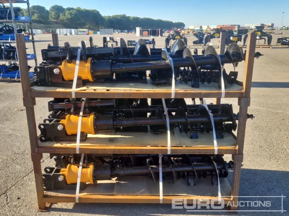Unused 2026 Captok Qty (8) Rake, Ripper, Graber, 12" Auger, 16" Auger, 8" Narrow Bucket, 24" Bucekt, 32" Bucket to suit Exacvator (3 of)