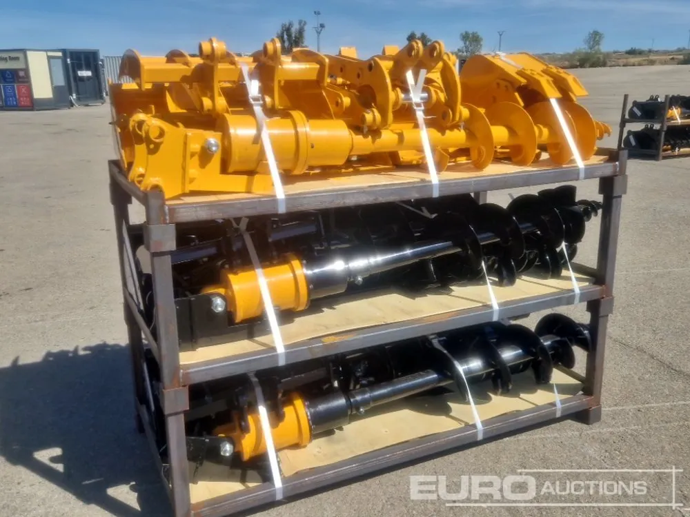 Unused 2026 Captok Qty (8) Rake, Ripper, Graber, 12" Auger, 16" Auger, 8" Narrow Bucket, 24" Bucekt, 32" Bucket to suit CAT301 Exacvator, Qty (8) Rake