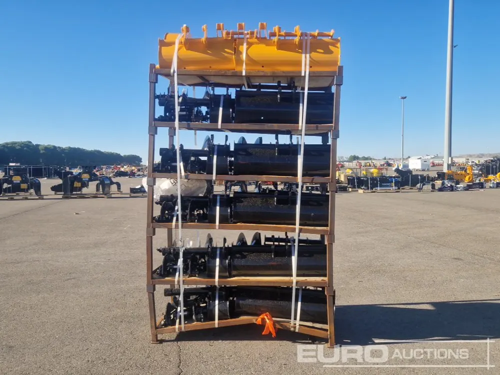 Unused 2026 Captok Qty (8) Rake, Ripper, Graber, 12" Auger, 16" Auger, 8" Narrow Bucket, 24" Bucekt, 32" Bucket to suit CAT301 Exacvator, Qty (8) Rake