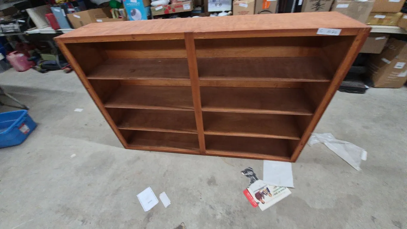 Wood Bookcase with Shelves 40”×60”×12”