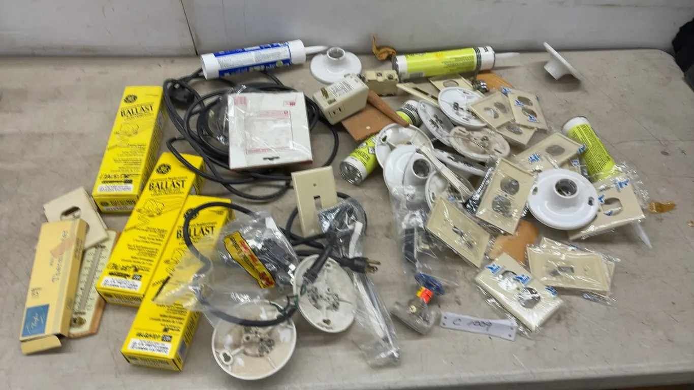 Ceiling Light Sockets, Ballasts, Outlet Covers, Bulldog Grip Sticks-A-Foam Adhesive