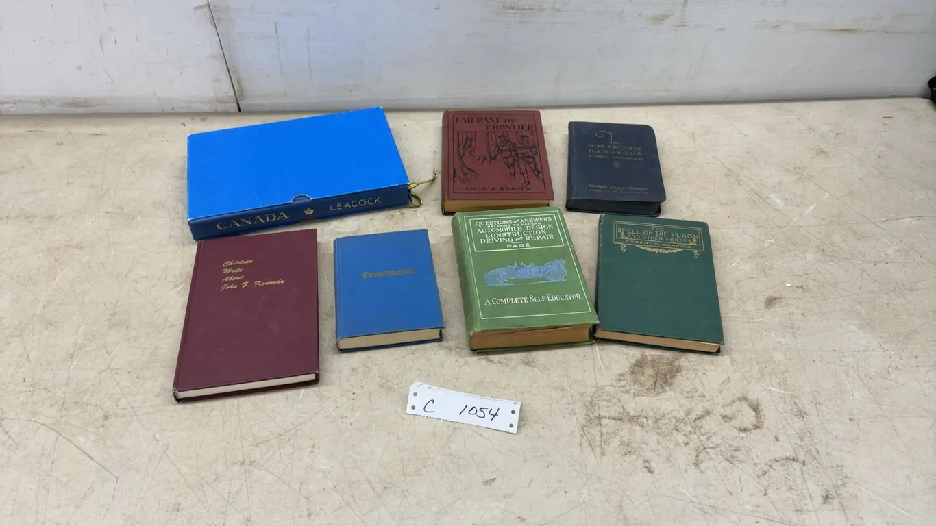 Vintage Books Including Leacock's "Canada," "Far Past the Frontier," "Spell of the Yukon"