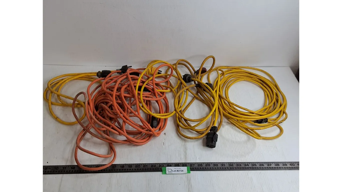 (6) Extension Cords - Assorted Lengths