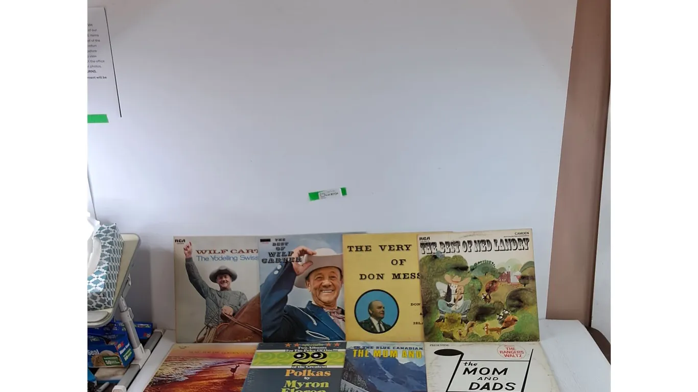 (12) Vinyl Records Country, Wilf Carter, Don Messer, Billy Vaughn, Mom and Dads, Ned Landry