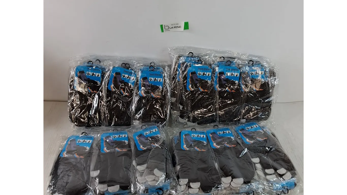 (4) Touch Glove Packs of (12) Pairs