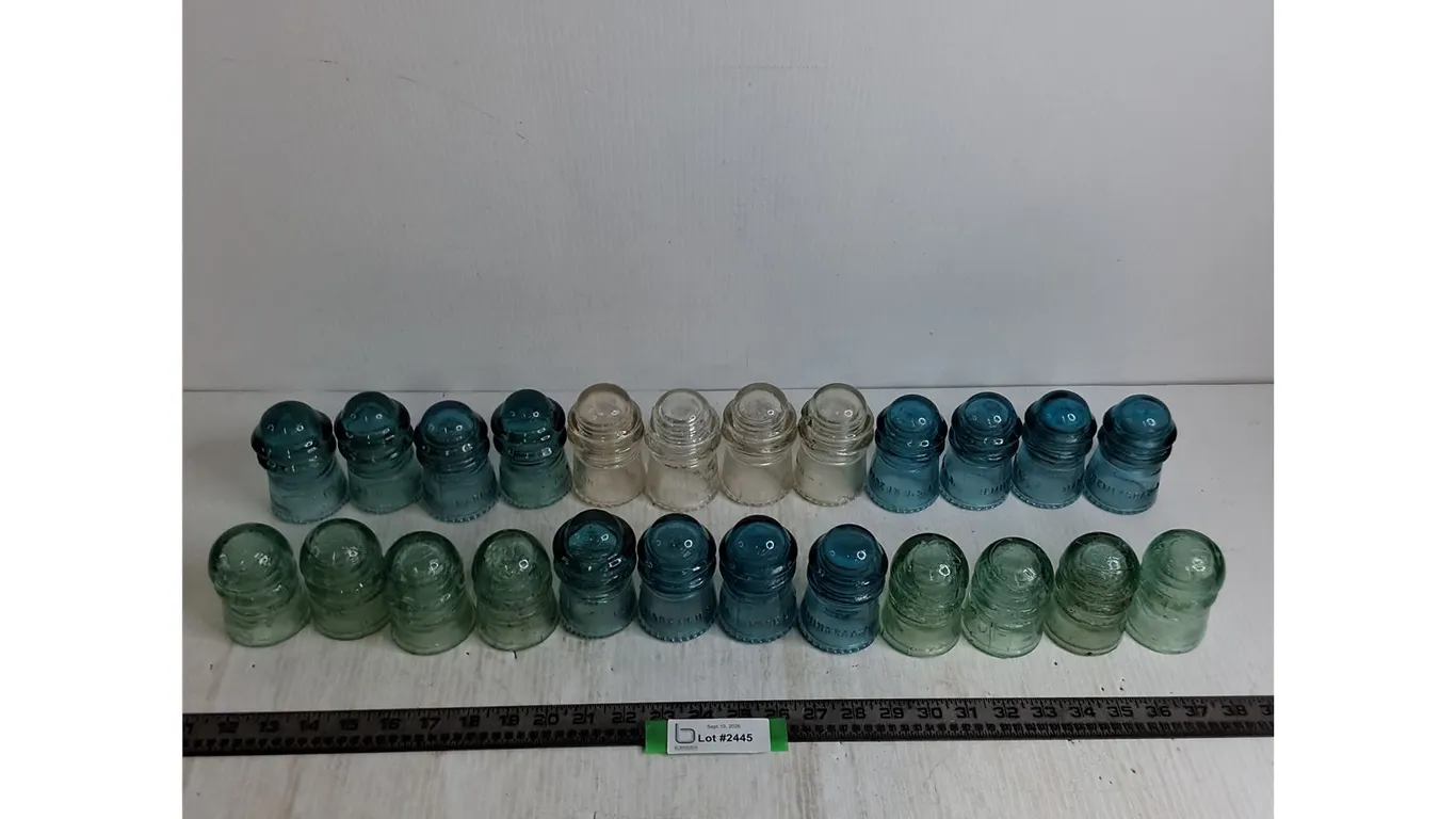 (24) Vintage Glass Insulators