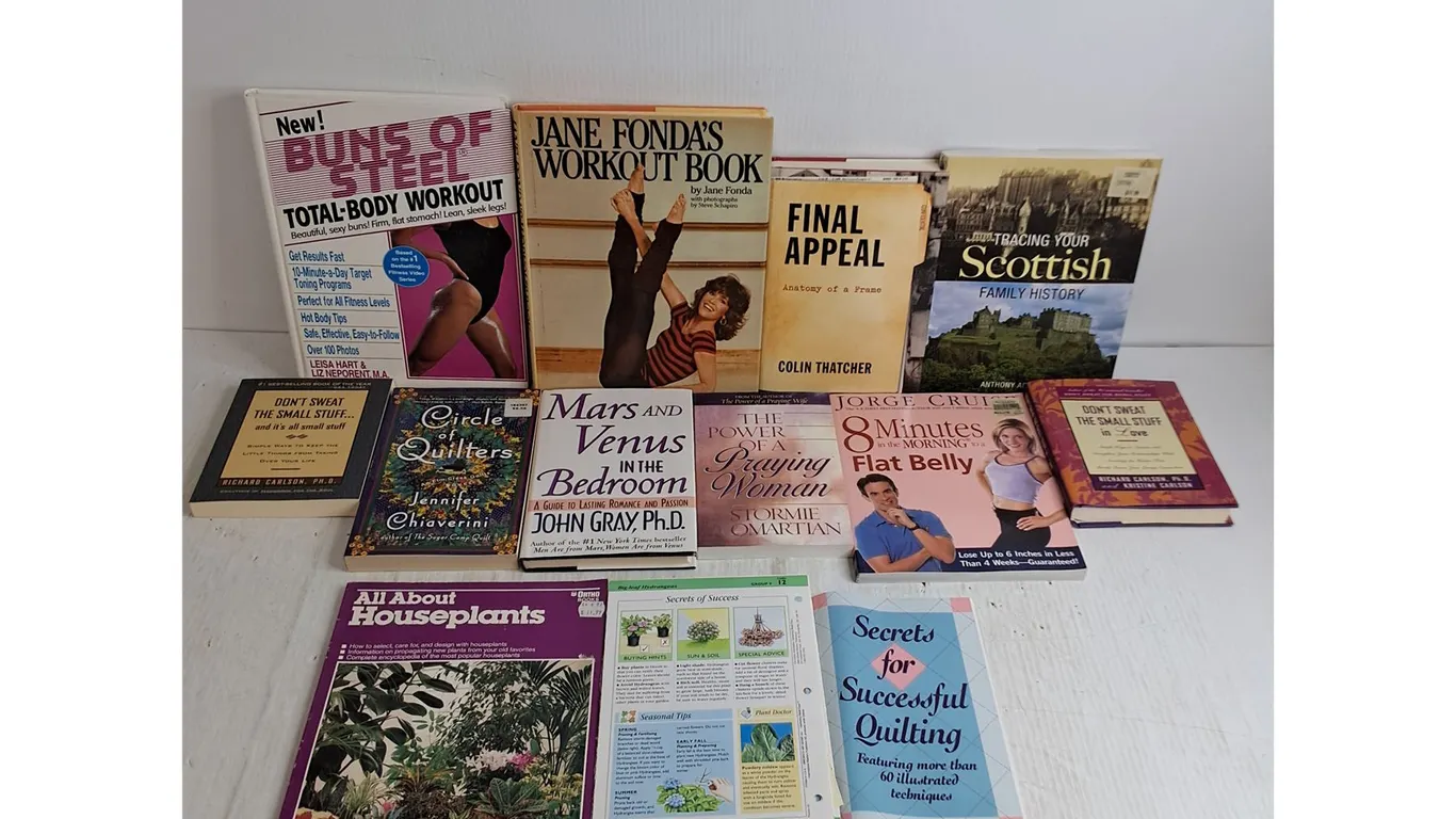 (12) Fitness/Self Help/Horticulture Books & Magazines