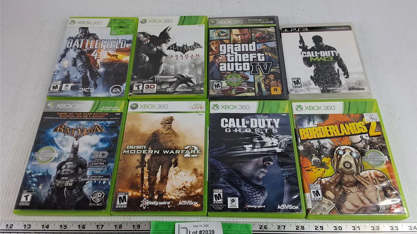 Assorted Xbox 360 & PS3 Games - Call of Duty, Batman, Battlefield, Misc