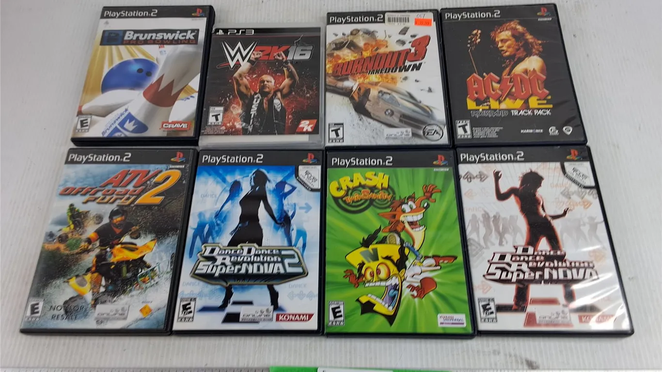 Assorted P2 & P3 Games - Burnout 3, 2k16, Crash, Misc
