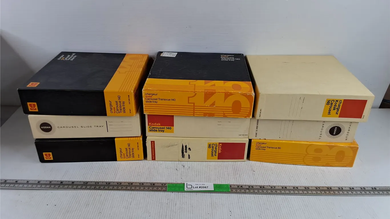 Assorted Kodak Carousel Slide Trays