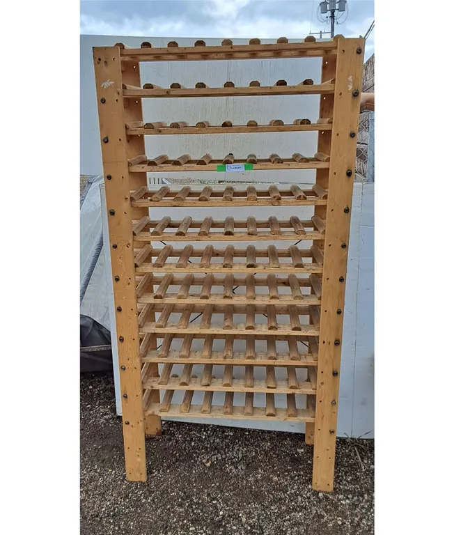 **Wooden Wine Rack 34.75" x 13.5" x 68.5"- Can't Ship