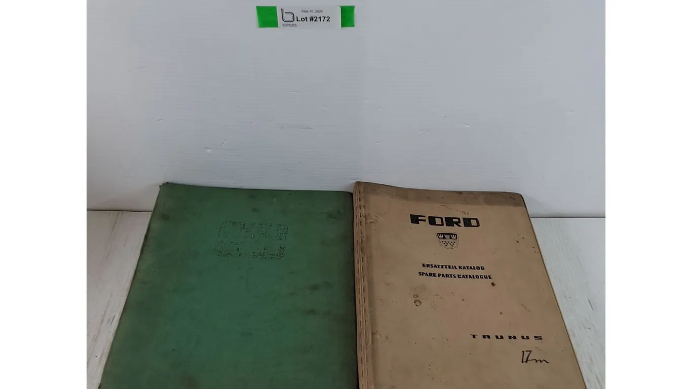 (2) Automotive Repair Manuals, German Ford Spare Parts Catalogue & 1968 Oldsmobile Chassis Service