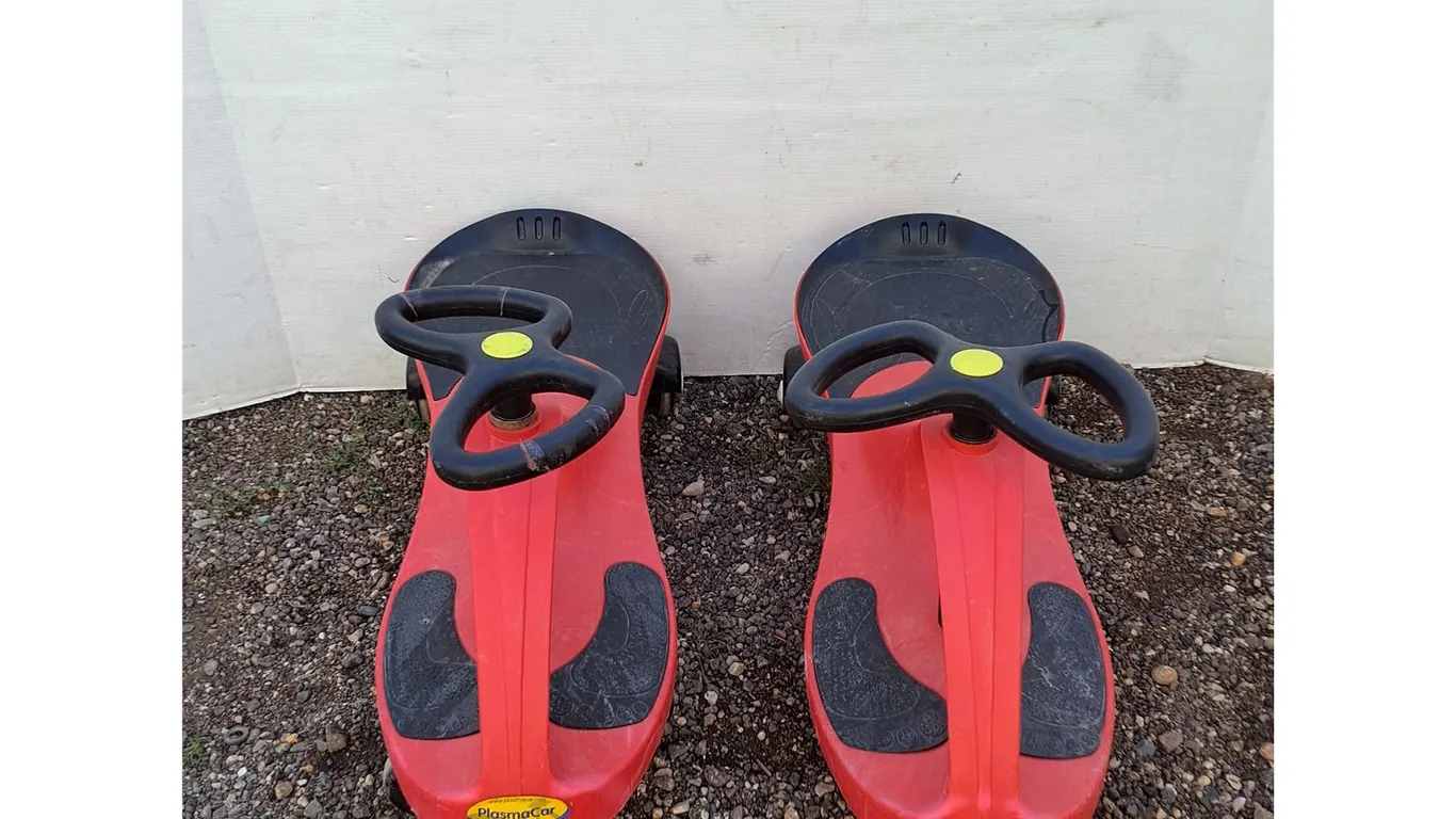 **(2) Red & Black Plasma Car Toy Cars No Shipping