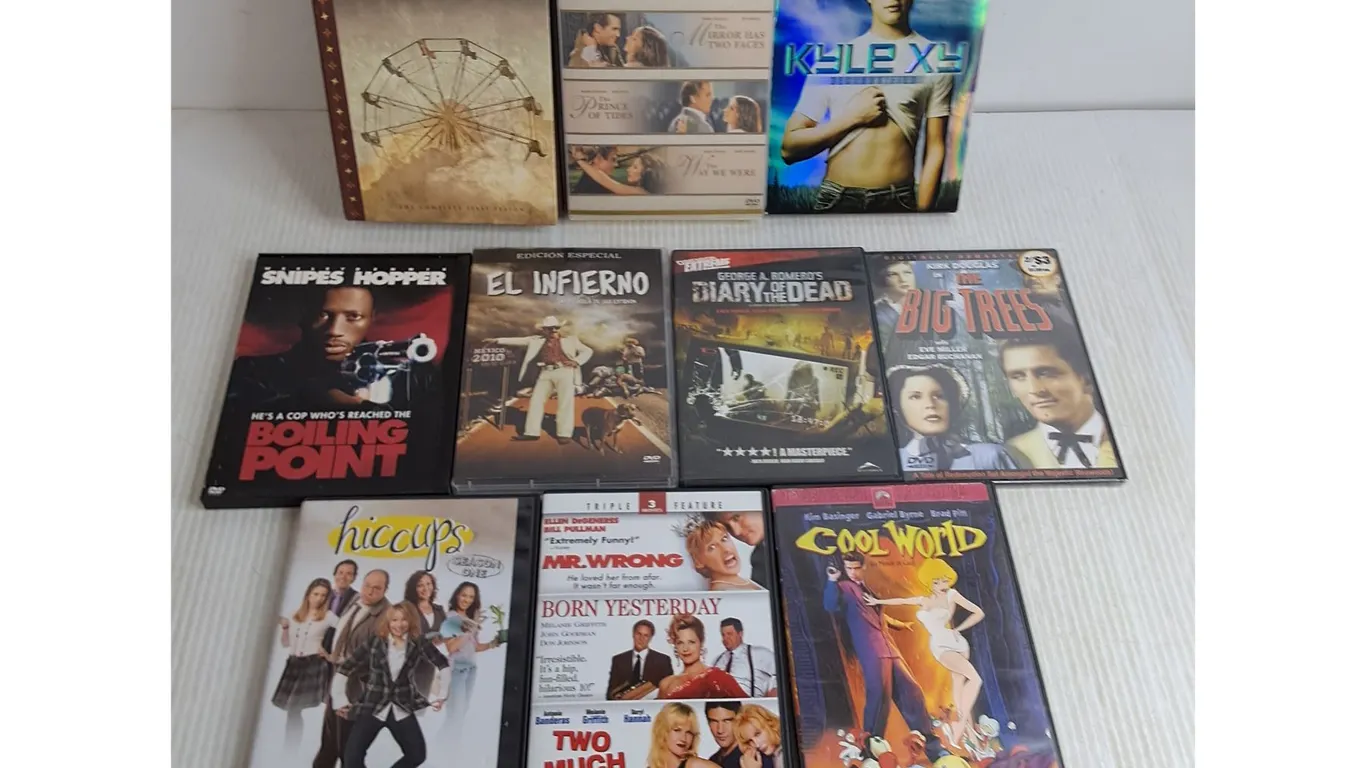 (10) DVD Movies/Box Sets - Carnivale, Cool World, Hiccups