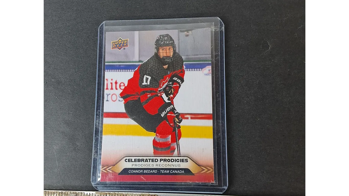 Connor Bedard Upper Deck Celebrated Prodigies Card- Can't Authenticate