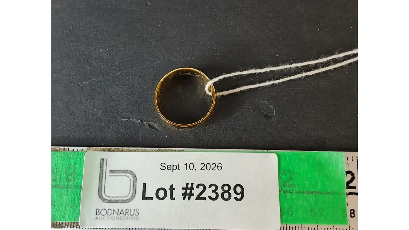 Engraved Lord of the Rings Replica Ring- Approx. Size 9
