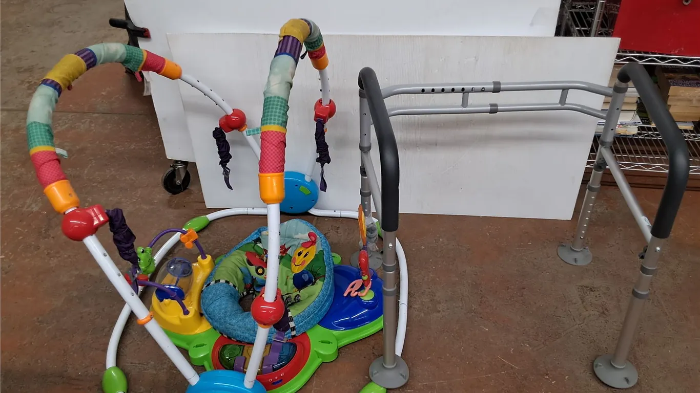 *Baby Einstein Activity Jumper 31" x 30" x Adjustable Height & Adjustable Toilet Safety Rail-