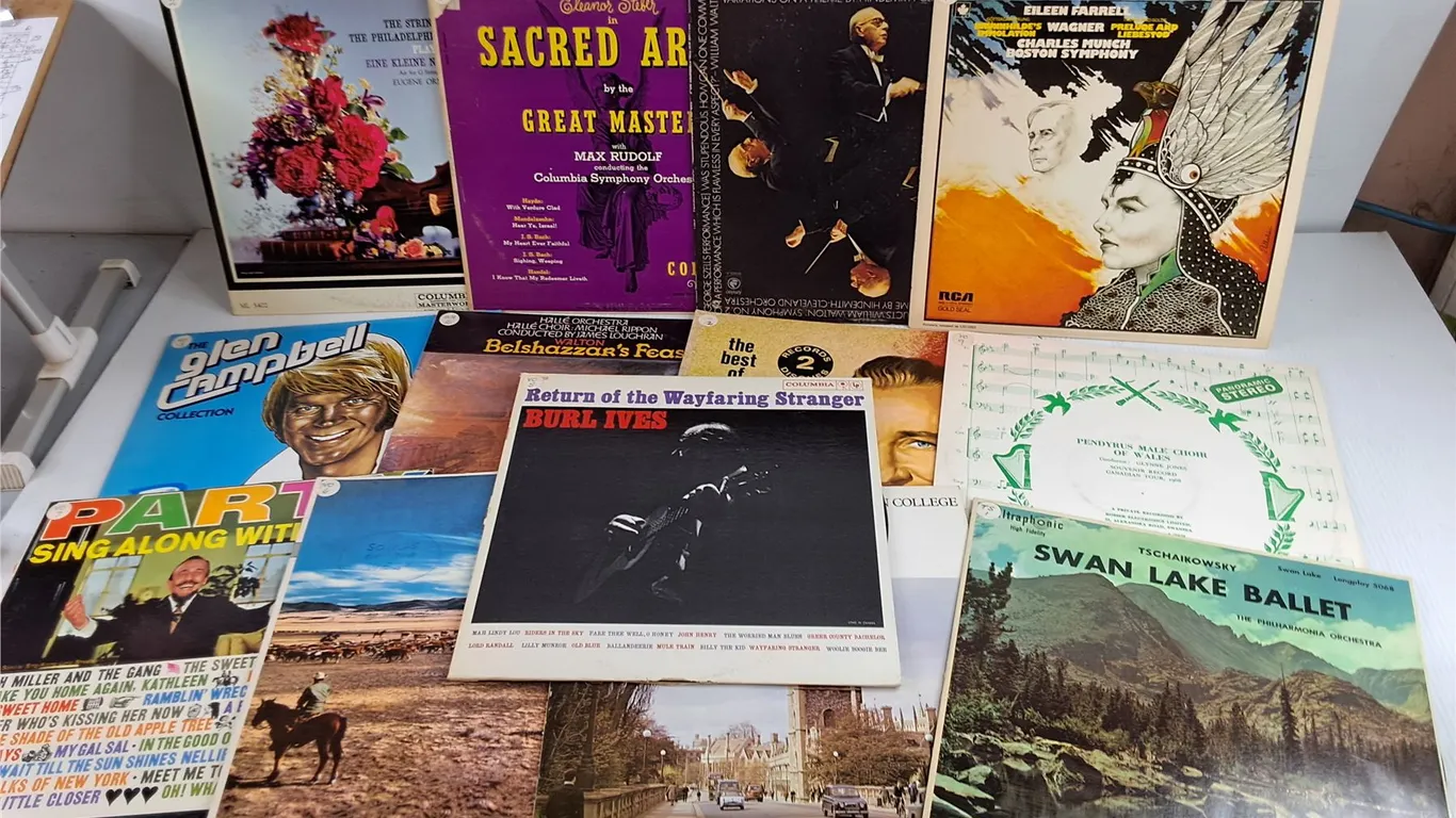 Assorted Vinyl Records - Burl Ives, Eileen Farrell, Tchaikovsky, Misc