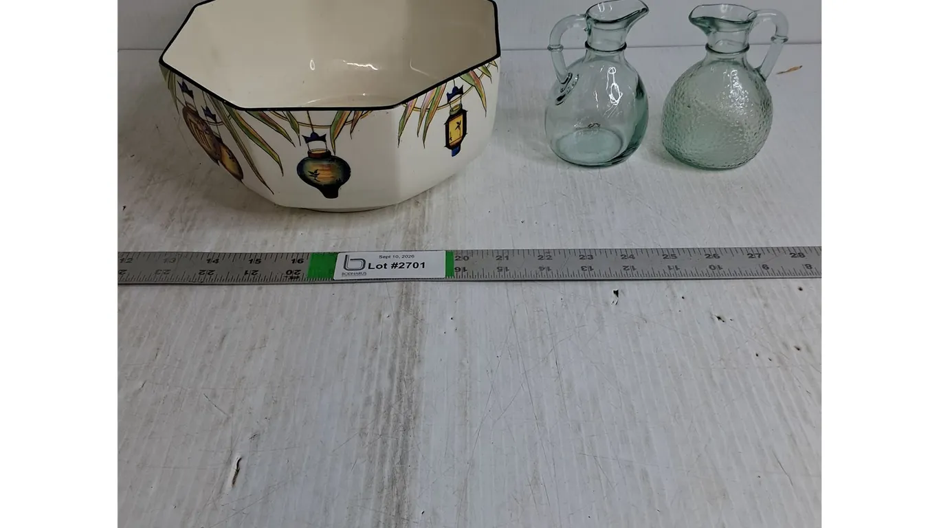 Salad bowl, Oil&Vinegar Bottles