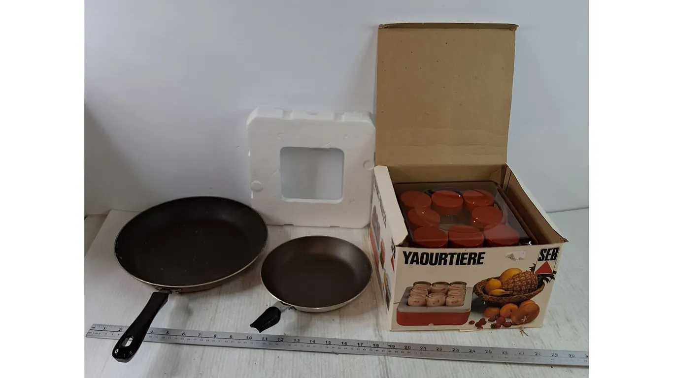 (2) Small Pans As-Is, Seb Yogurt Maker No Instructions