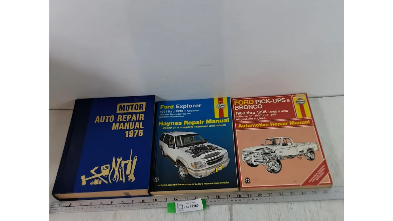 (3) Automotive Repair Manuals Ford Explorer, Pick-Ups, Motor Repair Years 1976, 1991-1999, 1980-1996
