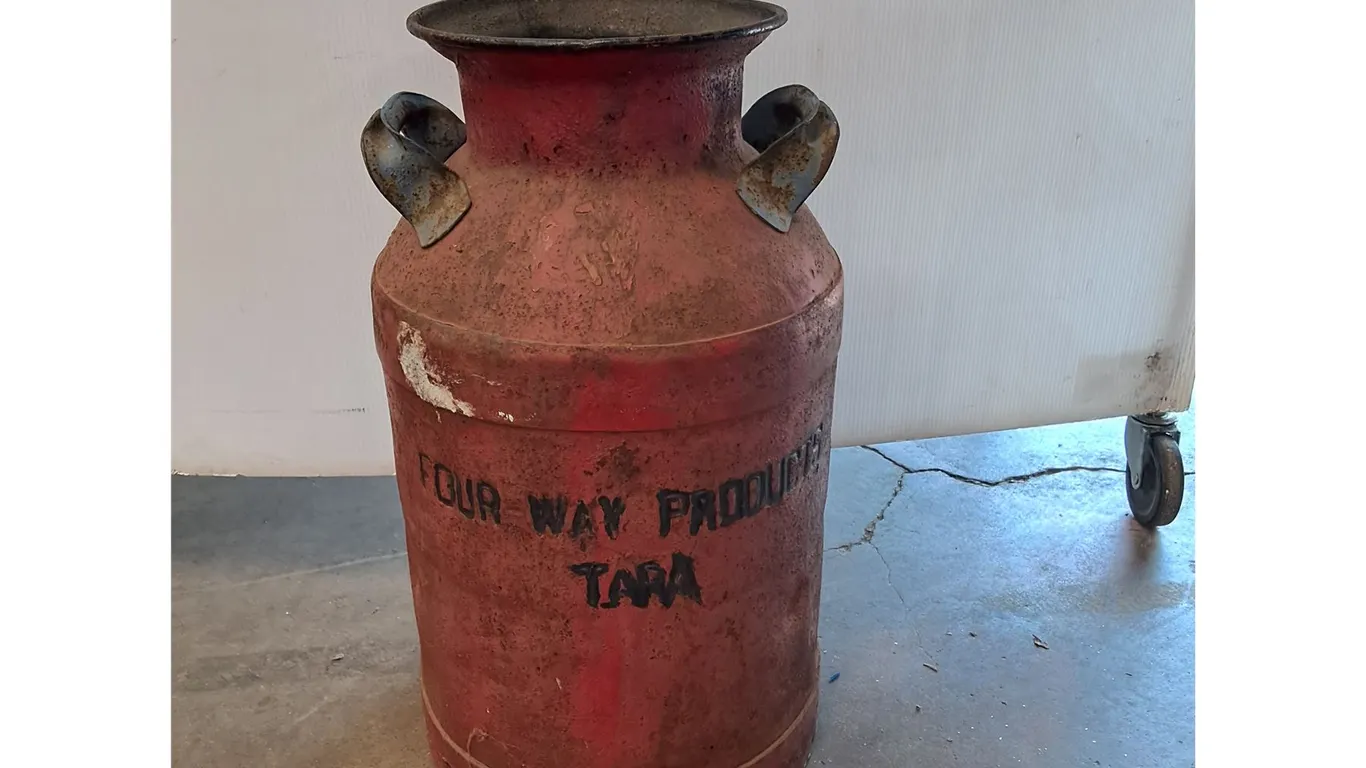 *Vintage Metal Dairy Can 23"- Can't Ship